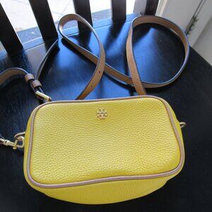 Tory Burch Blake color block Mini Camera Bag $378 Yellow Shoulder Crossbody